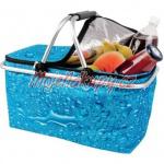 Nákupní košík s termo vlož kou "Kapky vody" modrá