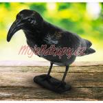Maketa vrány černý plast plaší špačky kosy holuby